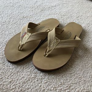Rainbow Flip Flops